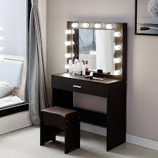 makeup vanity desk set with led lighted