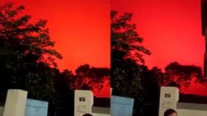 Blood red sky in China: Here's the ...