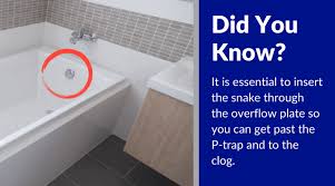 how to snake a bathtub drain 4 step