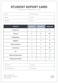 Check spelling or type a new query. Customizable Student Report Card Templates