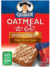quaker high fiber maple brown sugar 6 1