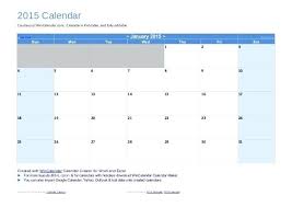 Monthly Calendar Template Free Download 2015 Yearly Excel