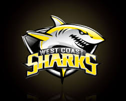 west coast sharks logo design
