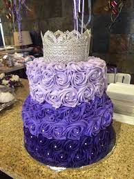 Pin By Pamy Delgra On Cakes Birthday Cake Decorating Purple Cakes  gambar png