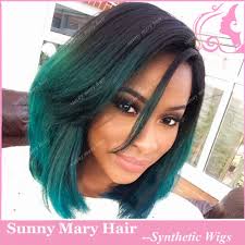 For people who have black hair, it can help highlight your black hair making you to look great. Synthetic Lace Front Wigs Free Shipping Black To Dark Green Ombre Teal Turquoise Natural Straight Short Bob Heat Resistant Wig Pink Shipping High Value Itemswig Men Aliexpress