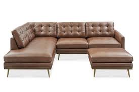 isaac leather reversible sectional sofa