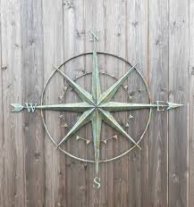 Metal Compass Nautical Themed Wall Art