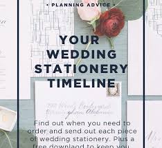 Your Wedding Stationery Timeline Free Printable I Do List