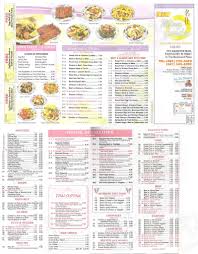 menu at ming garden restaurant