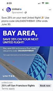ua promo to from san francisco 25 off