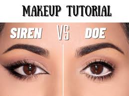 siren eyes vs doe eyes makeup tutorial