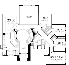 Plan With 2 Staircases 69349am