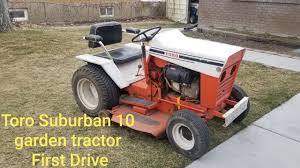 toro suburban garden tractor first