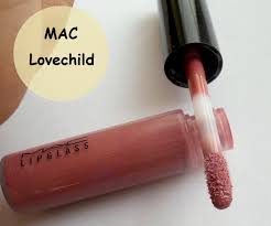 mac lovechild lipgl swatch and