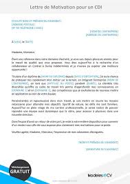 Voici quelques conseils pour la rédiger si vous cherchez un poste de vendeuse, et un modèle de lettre à personnaliser en fonction de vous. Lettre De Motivation Pour Un Cdi A Telecharger Exemple Gratuit