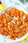 7 minute steamed carrots with herbs