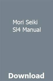 Mori Seiki Sl4 Manual Pdf Download Online Full Lisuctusub