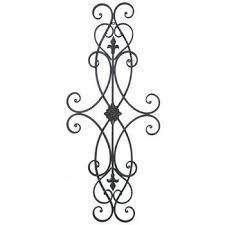 Brown Scroll Metal Wall Decor With