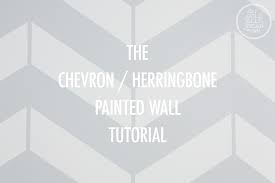 Chevron Herringbone Painted Wall Tips