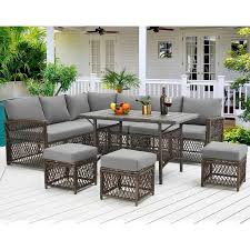 Outdoor Rattan Sectional Sofa Clearance