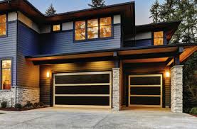 Modern Glass Garage Doors Panorama