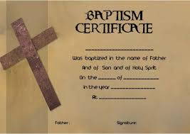 Free Download Baptism Certificate Templates Condo Financials Com
