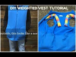 how to make a weighted vest autism