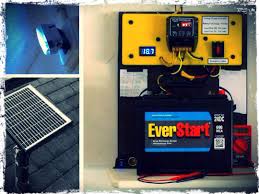 Mini Off Grid Solar Power System With Emergency Lighting Preparing For Shtf
