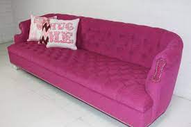 bel air hot pink tufted sofa