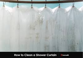 how to clean a shower curtain