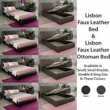 bed faux leather small double king size