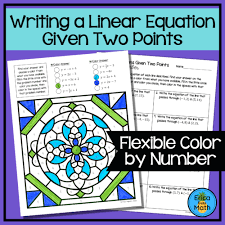 Linear Equation Given Two Points Color
