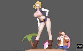 3D file ANDROID 18 NAKED NUDE HENTAI SEXY NFSW GIRL NAUGHTY VERSION  DRAGONBALL ANIME 3d print・3D printing idea to download・Cults