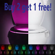 J Smart Led Toilet Night Light With 8 Color Motion Sensor And Air Freshener For Sale Online Ebay
