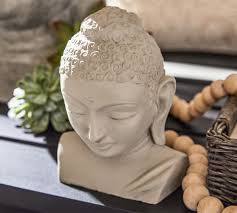 Buddha Head Garden Object Pottery Barn