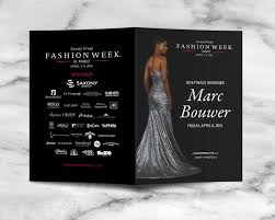 Fashion Week El Paseo Marc Bouwer Runway Show Program