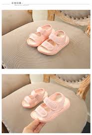 Summer New Childrens Fashion Sandals Breathable Solid Color