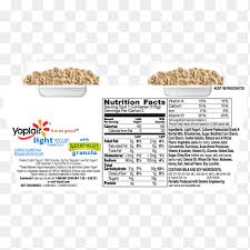 food yoplait yoghurt nutrition facts