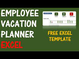Organize your trip details with this handy vacation itinerary template. Employee Vacation Planner V1 Free Excel Template Youtube