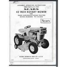 Sears Ss Lawn Tractor Suburban 42 Inch