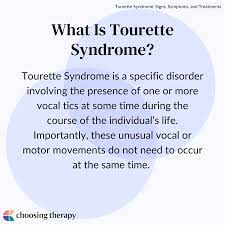tourette syndrome signs symptoms and