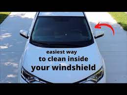 clean the inside of your windshield