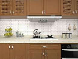 Rain kitchen cabinets are white, countertops glacier white, lower cabs a dark gray. Amazon Com Longking 10 Sheet Peel And Stick Tile For Kitchen Backsplash 12x12 Inches White Subway Tile With Grey Grout Home Kitchen