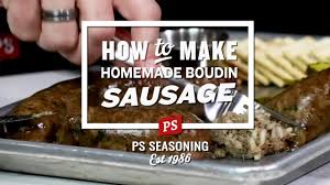 homemade cajun boudin sausage how to