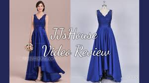 How to place an order? Elegant Asymmetrical Bridesmaid Dress With V Neck Jjshouse Youtube