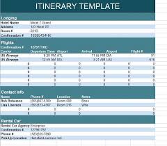 34 free travel itinerary templates