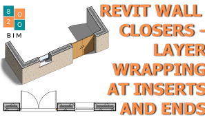 revit wall closers layer wrapping at