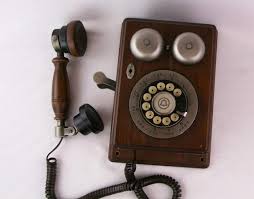 western electric wooden wall phone with
