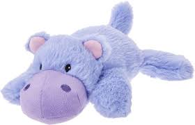 frisco hippo plush squeaky dog toy