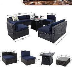 Patio Furniture Set With Fire Gas Pit